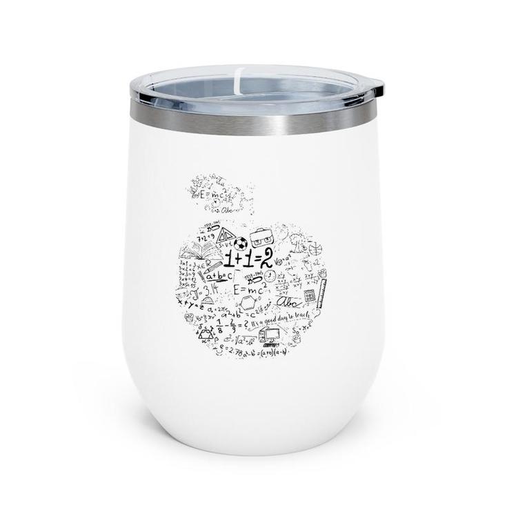 It's A Good Day To Teach Funny Teacher Apple 100 Days Gifts Wine Tumbler