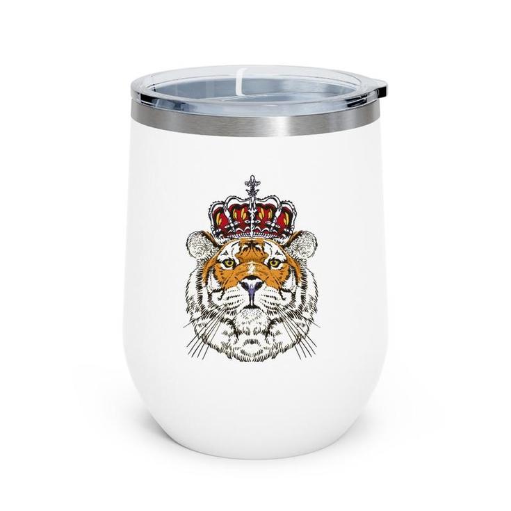 King Bengal Tiger Birthday Outfit For Tiger Lovers Costume Wine Tumbler