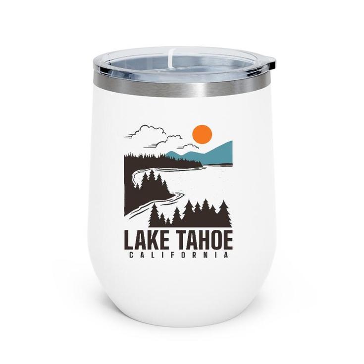 Lake Tahoe California Wine Tumbler