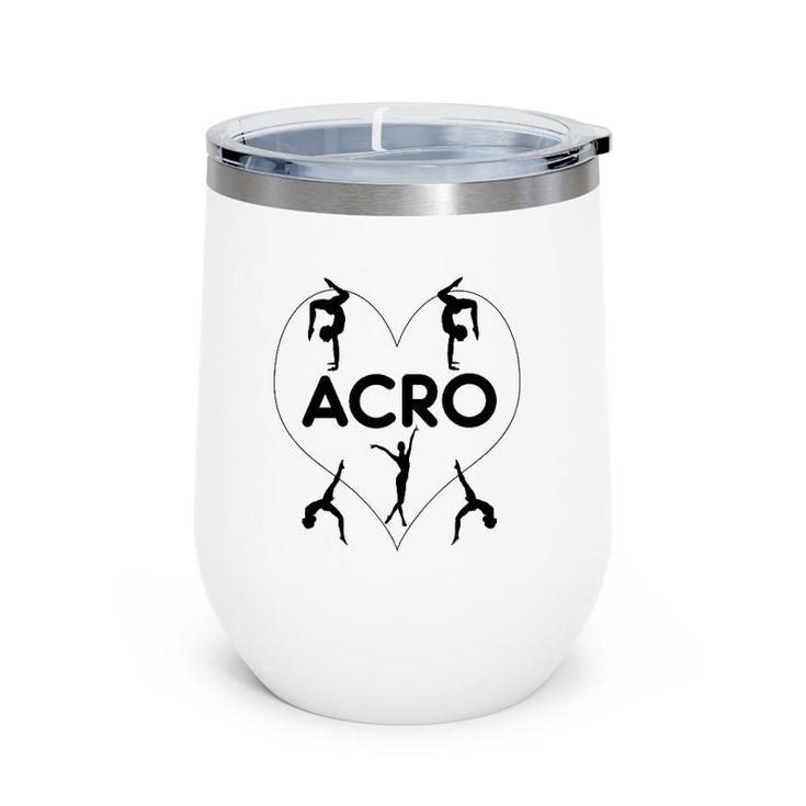 Love Acro Acro Yoga Wine Tumbler