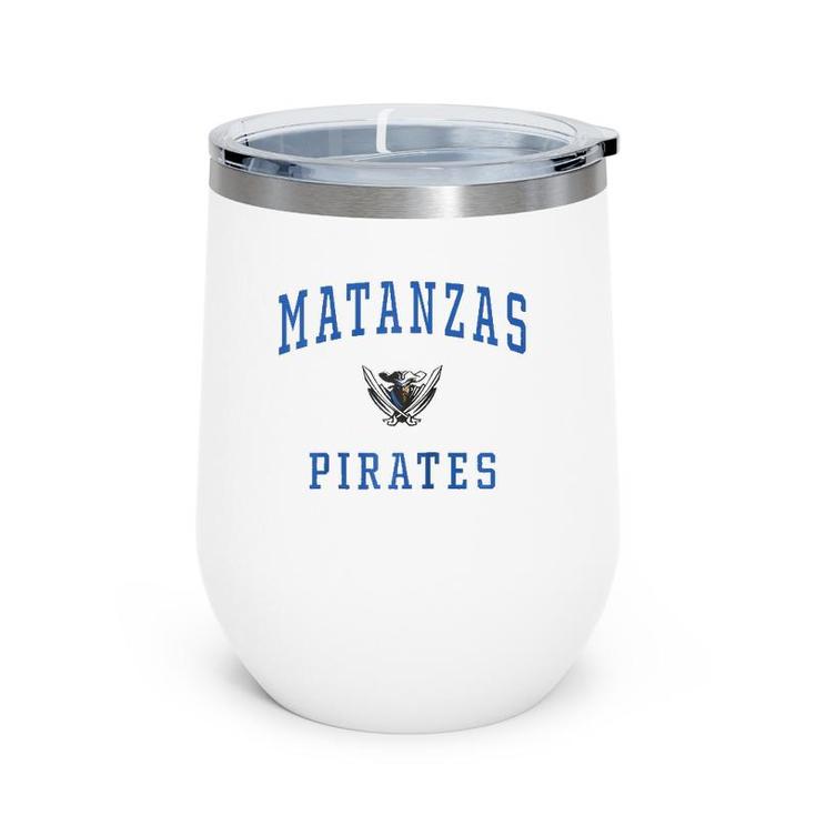 Matanzas High School Pirates Raglan Baseball Tee Wine Tumbler