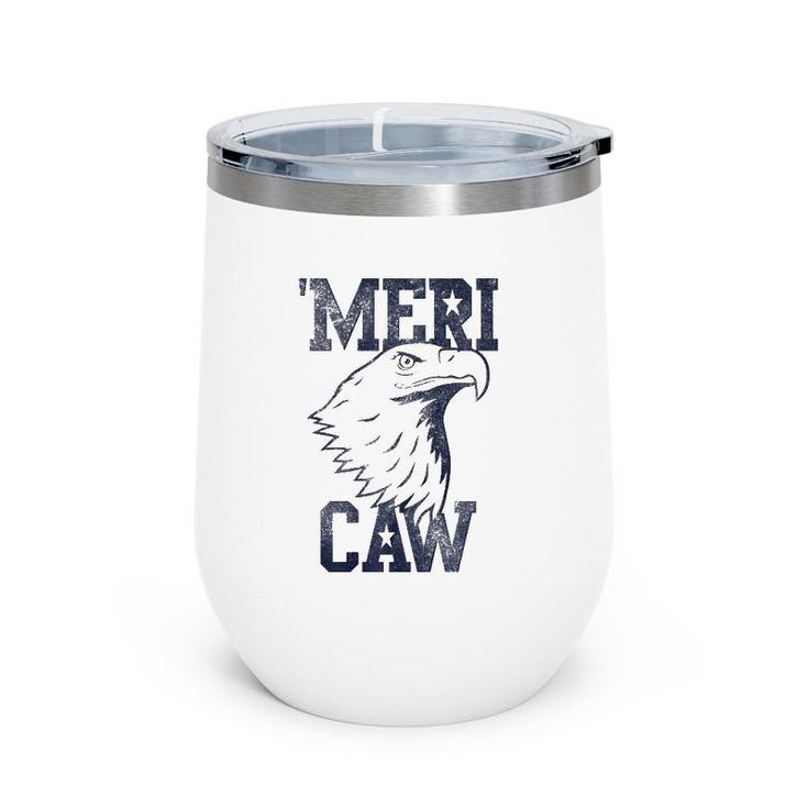 Meri Caw Eagle Head  Wine Tumbler