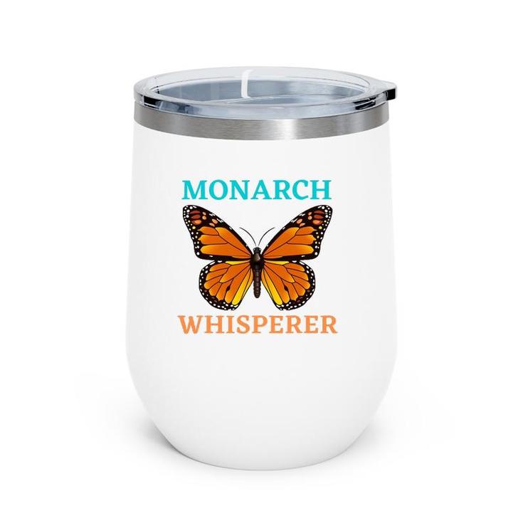 Monarch Whisperer Monarch Butterfly Wine Tumbler