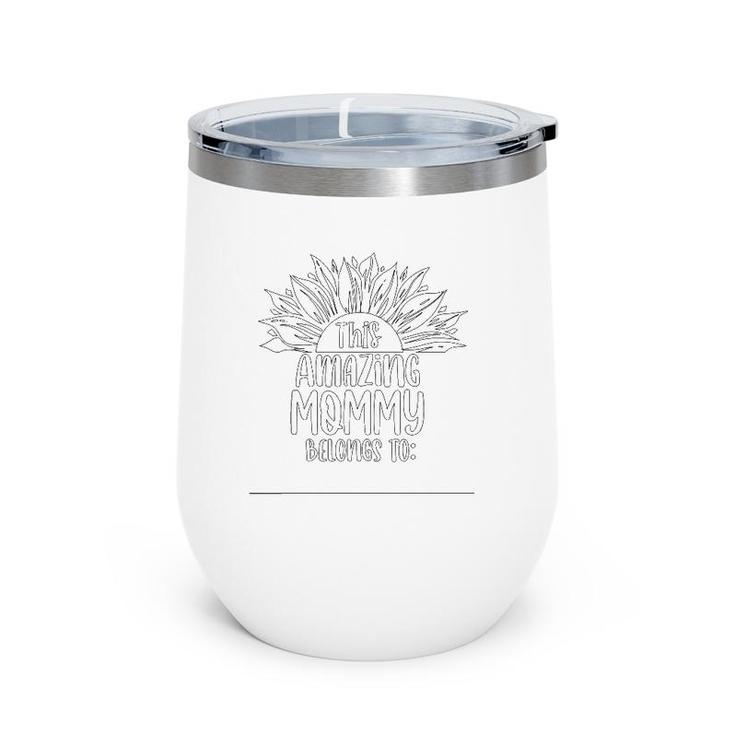 Mother's Day Craft Gift From Kid To Mommy Coloring Craft Wine Tumbler
