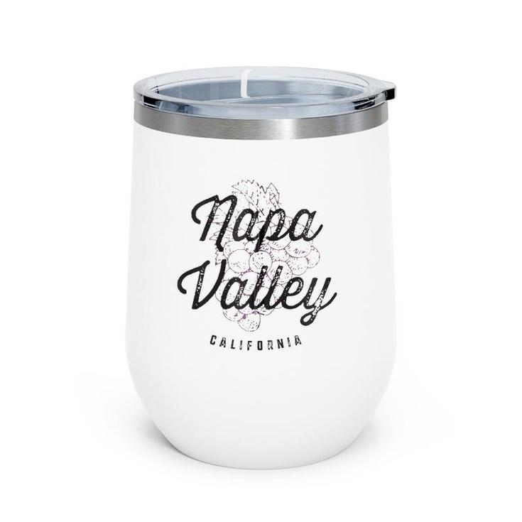 Napa Valley California Wine Country Vintage Tee Zip Wine Tumbler