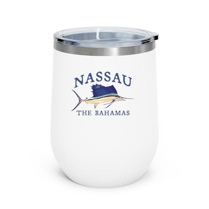 Nassau The Bahamas Sailfish Lover Gift Wine Tumbler