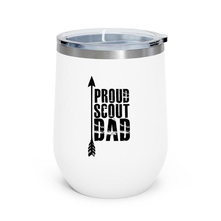 Proud Scout Dad - Parent Father Of Boy Girl Club Wine Tumbler