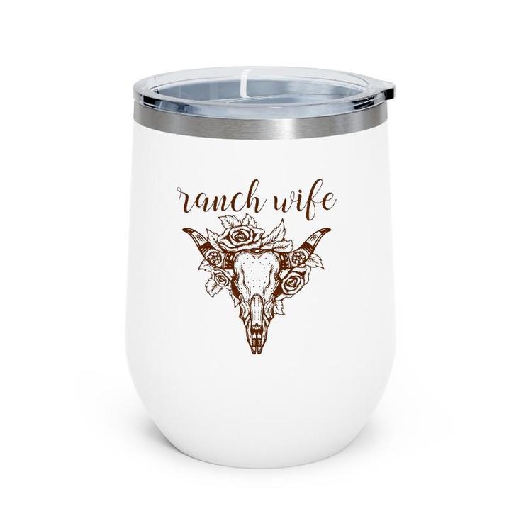 Ranch Wife Country Mama Tried Rodeo Music Outlaw Hippie Barn Wine Tumbler