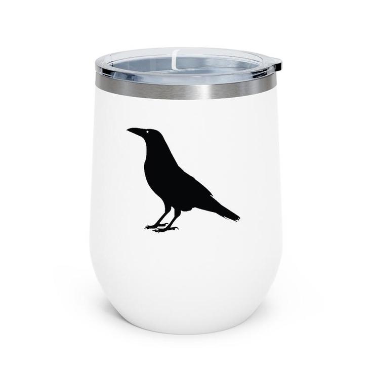 Raven Crow Bird Halloween Gift Wine Tumbler
