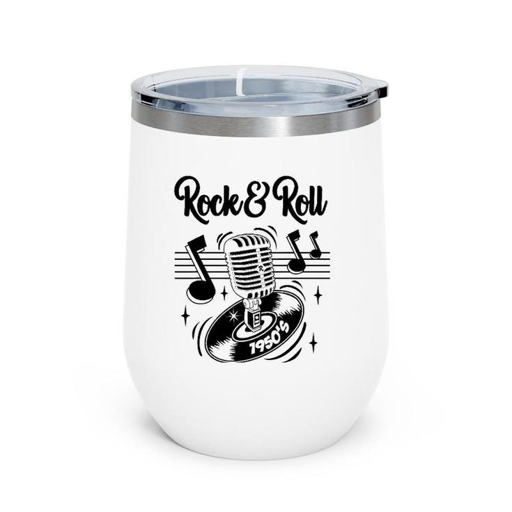 Rockabilly Rocker Clothes 50S Sock Hop Greaser 1950S Doo Wop Wine Tumbler