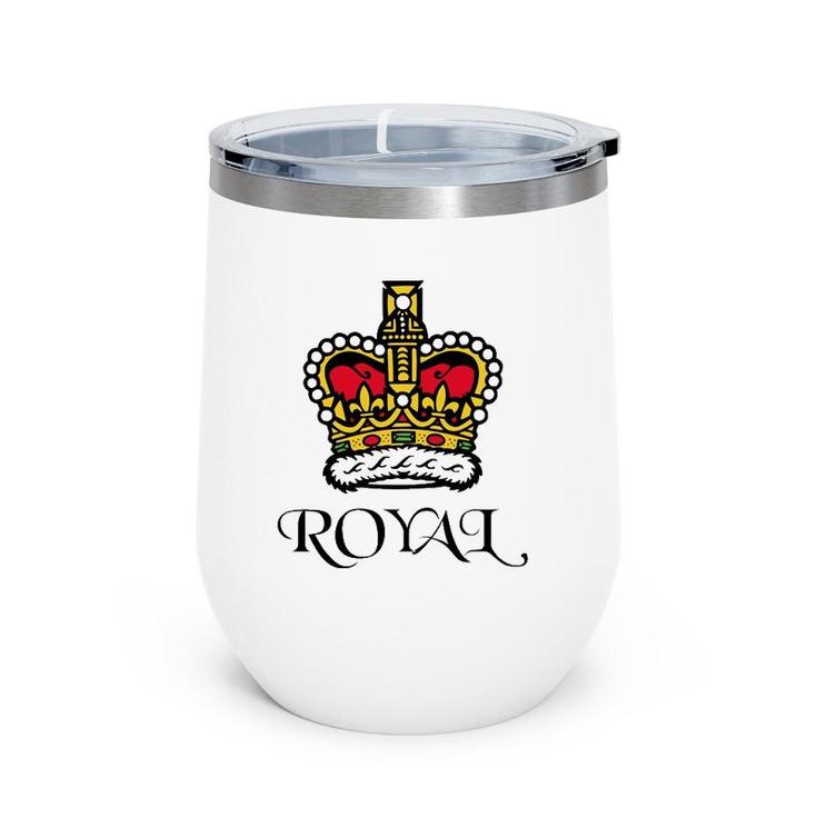 Royal Crown Of King Queen Wine Tumbler