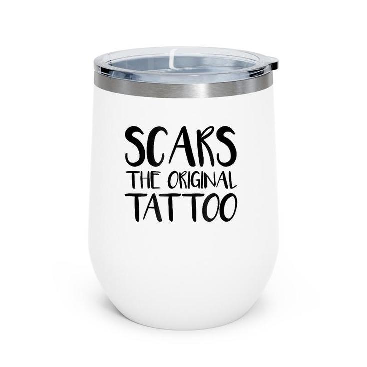 Scars The Original Tattoo Wine Tumbler