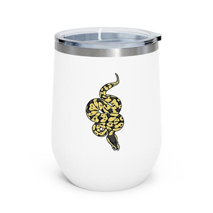 Snake Lover Reptile Cute Baby Ball Python Funny Noodle  Wine Tumbler