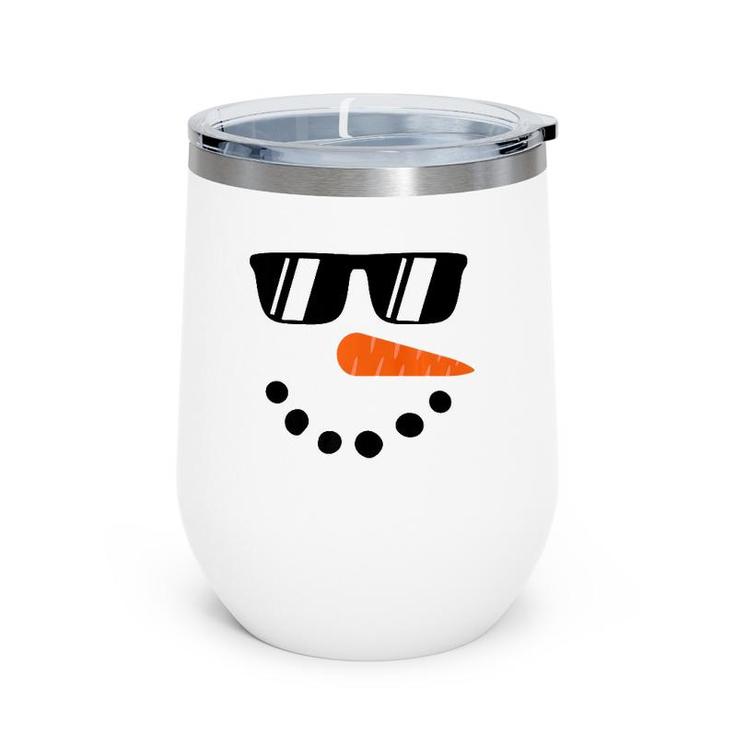 Snowman  For Boys Kids Toddlers Glasse Christmas Winter Premium Wine Tumbler