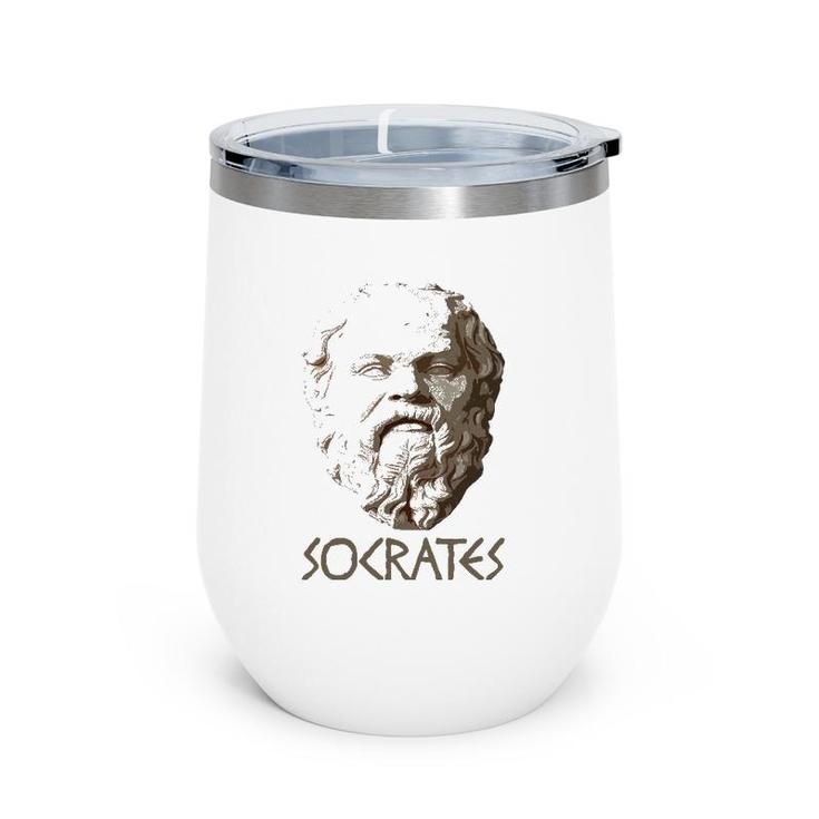 Socrates Greek Philosophy Philosopher Greece Tee Wine Tumbler