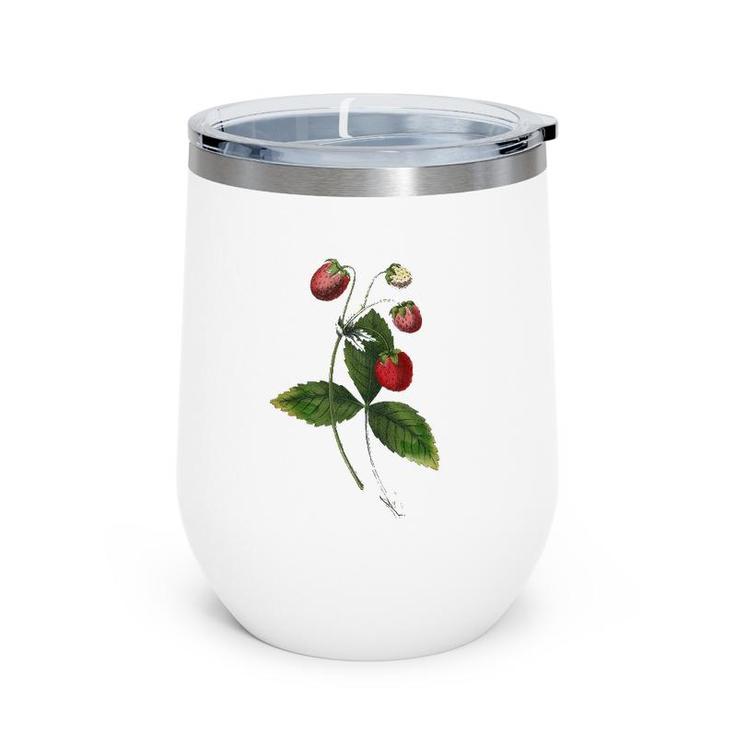 Strawberry Plant Patch Fruit Lover Gift Wine Tumbler
