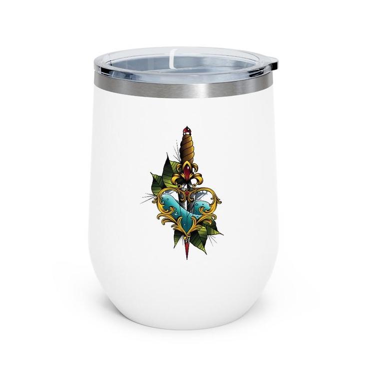Tattoo Style Apparel Custom Designed Apparel Wine Tumbler