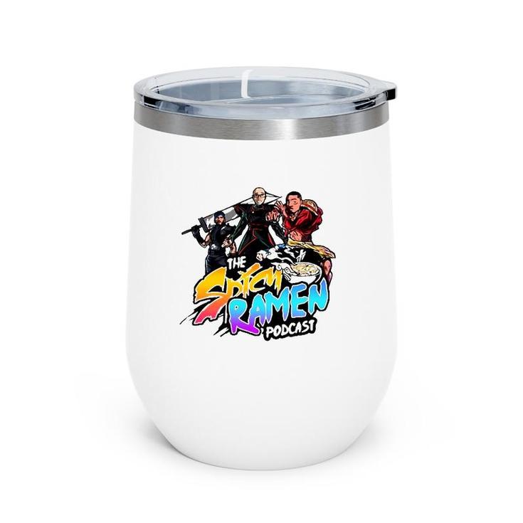 The Spicy Ramen Podcast Lovers Gift Wine Tumbler