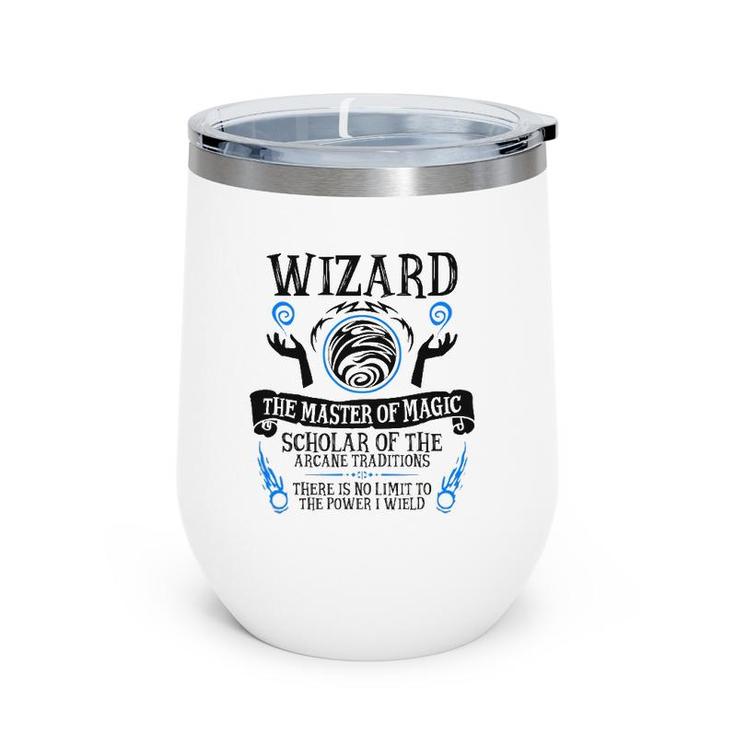 The Wizard Fantasy Rpg Tabletop Rpg Ttrpg D20 Ver2 Wine Tumbler