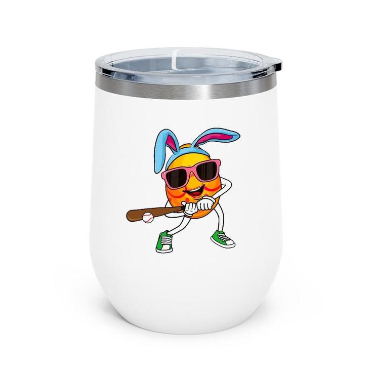 Toddler Boys Easter Bunny Baseball Pitcher Outfit Kids Teens Wine Tumbler