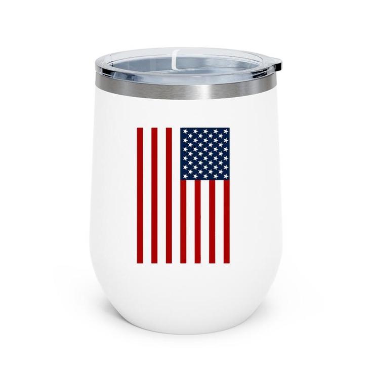 Usa American Patriotic Flag United States Red White And Blue Wine Tumbler