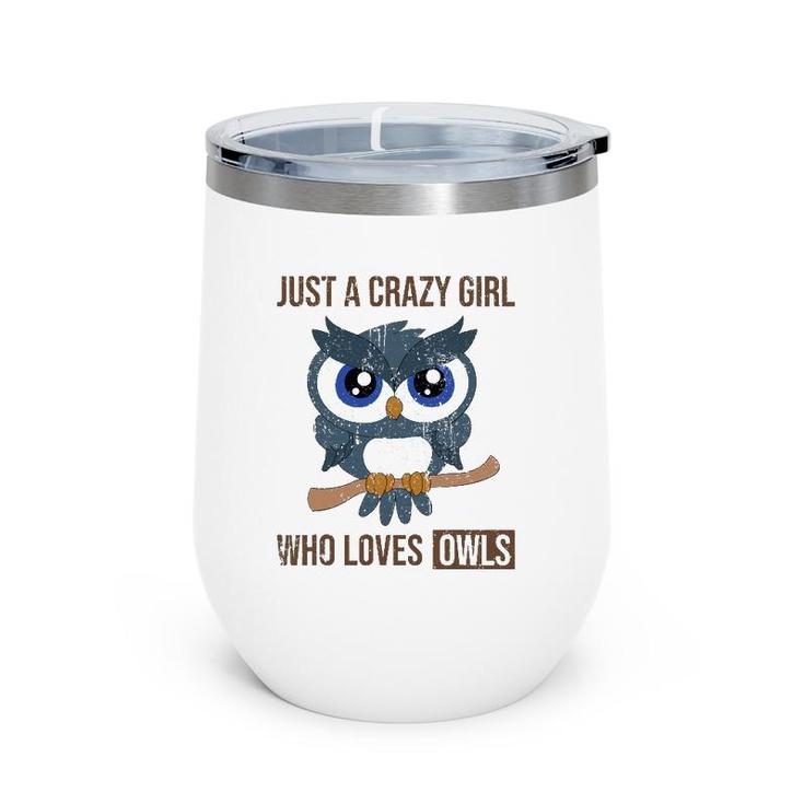 Wise Bird Forest Animal Owl Lover Girls Women Cute Owl Wine Tumbler