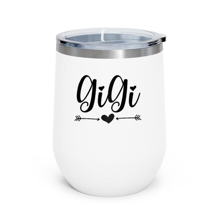 Womens Gigi Gift For New Grandma Gigi Grandmother Gift Raglan Baseball Tee Wine Tumbler