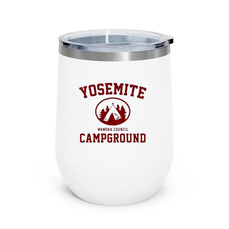 Yosemite Campground California Camping Lover Gift Wine Tumbler