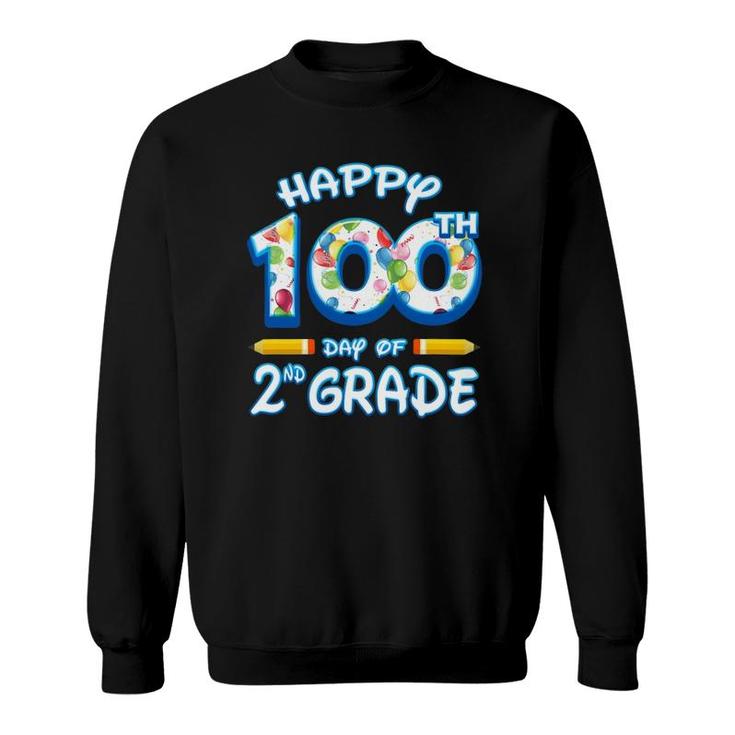 100 Days Of School Gift For 2Nd Second Grade Teachers Students Sweatshirt