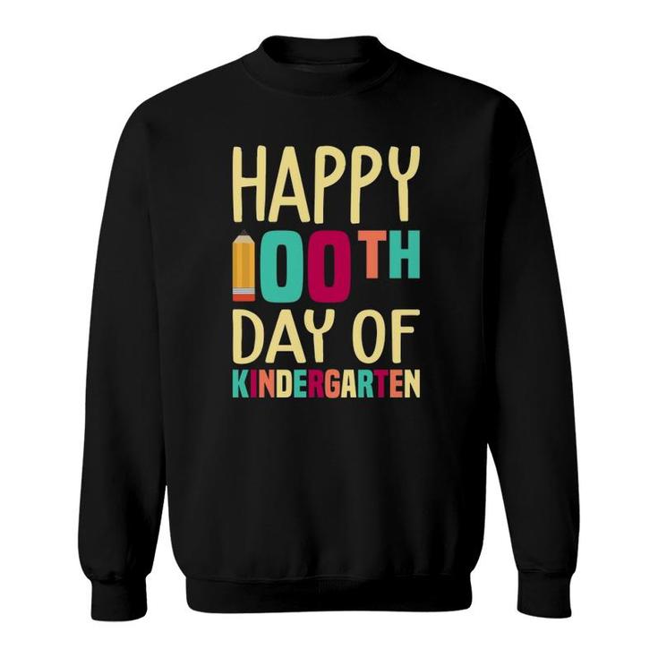 100 Days Of School Kindergarten Teacher Sweatshirt
