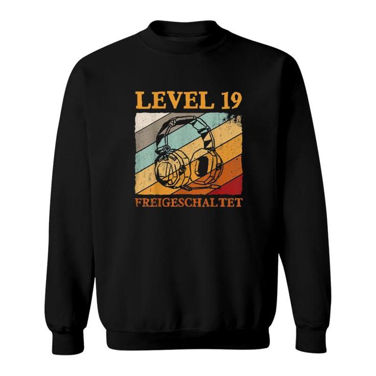 19Geburtstag Gaming Video Gamer Level 19 Freigeschaltet  Sweatshirt