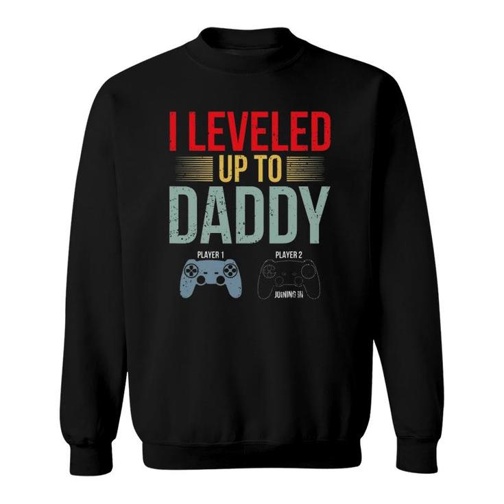 1St Time Dad Est 2022 New First Fathers Gaming Daddy 2022 Gift Sweatshirt