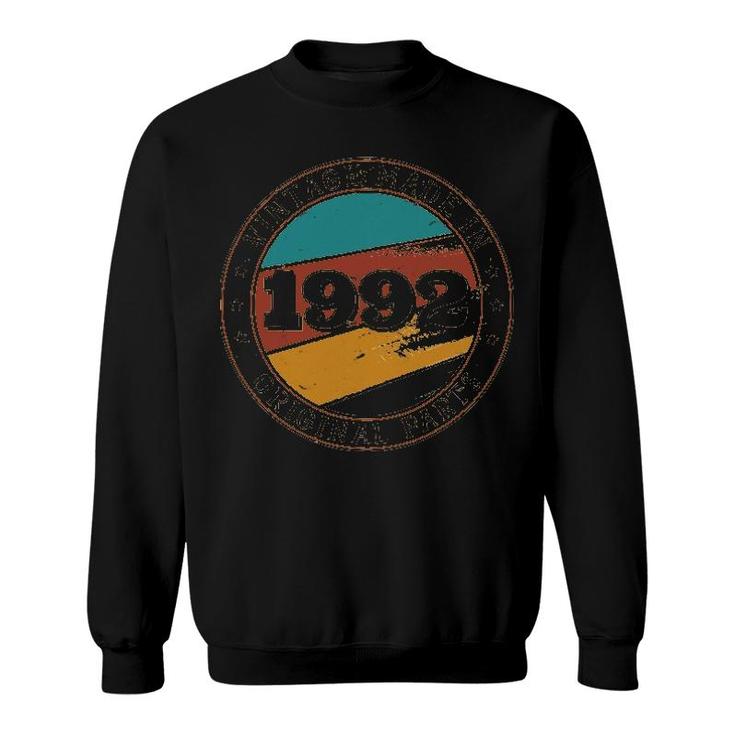 30Th Birthday Retro Vintage 30 Years Old Made In 1992 Gift Sweatshirt