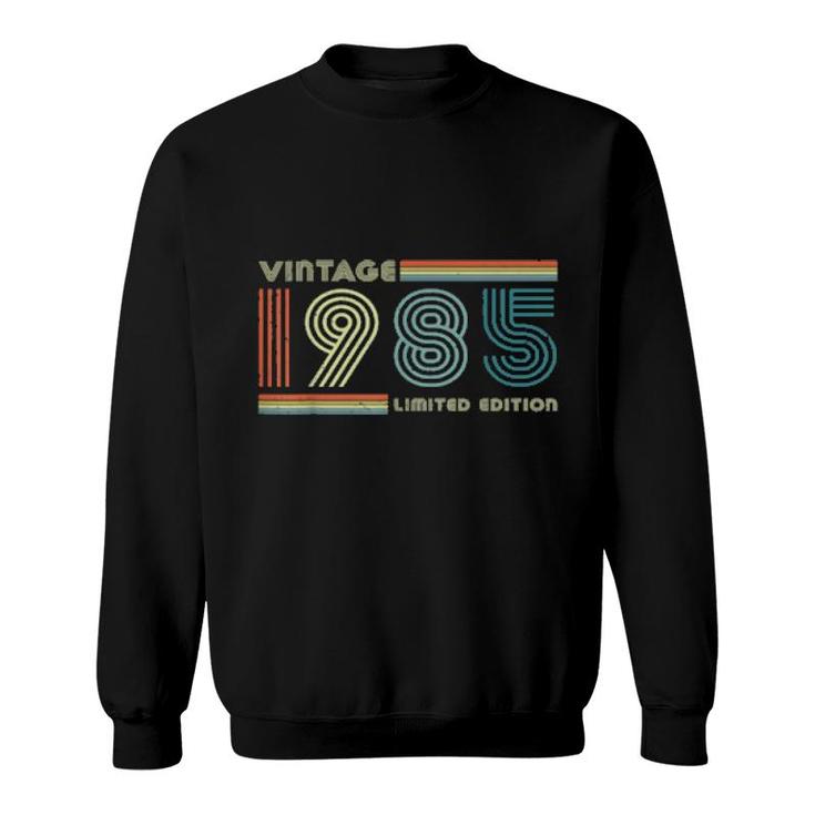 37Th Birthday Vintage 1985 37 Years Old Bday Sweatshirt