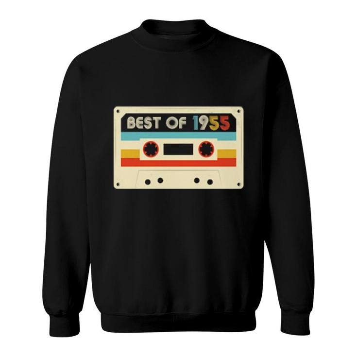 67Th Birthday Best Of 1955 Cassette Tape Retro Vintage Sweatshirt