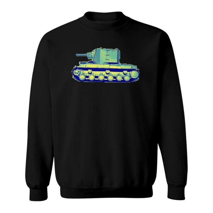 8-Bit Gamer Kv-2 Tank T Sweatshirt