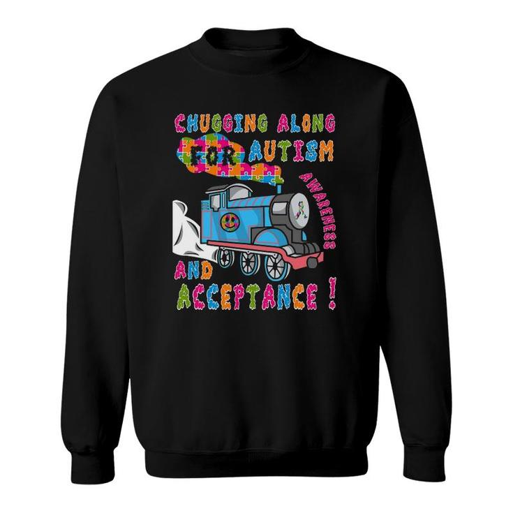 Advocate Acceptance Train Puzzle Cool Autism Awareness Gift Sweatshirt