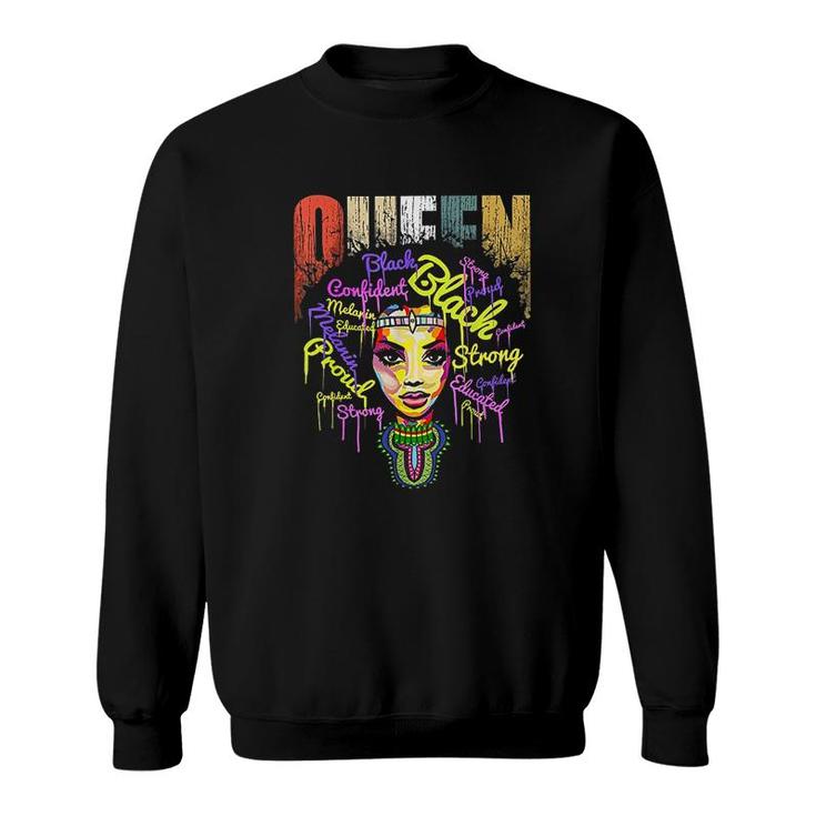 African Queen Educated Black Girl Sweatshirt