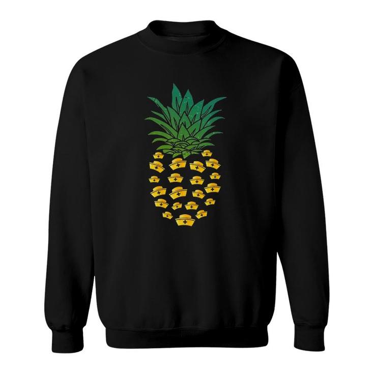 Aloha Pineapple Nurse Funny Rn, Lpn, Prn Nursing Pineapple Sweatshirt
