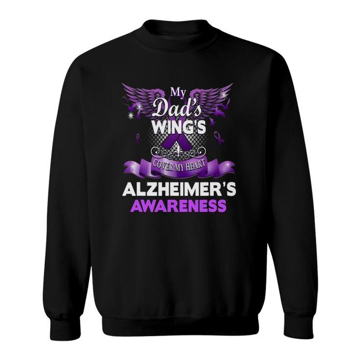 Alzheimer's Awareness Gift Products Dad's Wings Memorial Sweatshirt