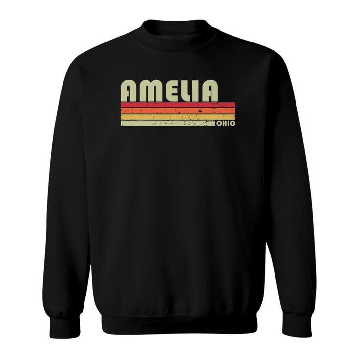 Amelia Oh Ohio Funny City Home Roots Gift Retro 70S 80S Sweatshirt