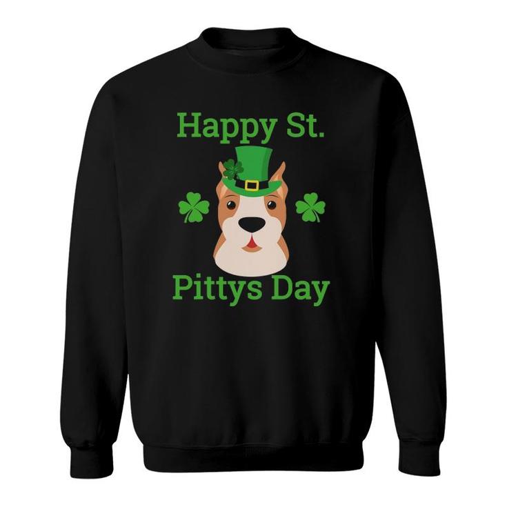 American Pitbull Happy St Pitty's Day, Funny St Paddys Tee Sweatshirt