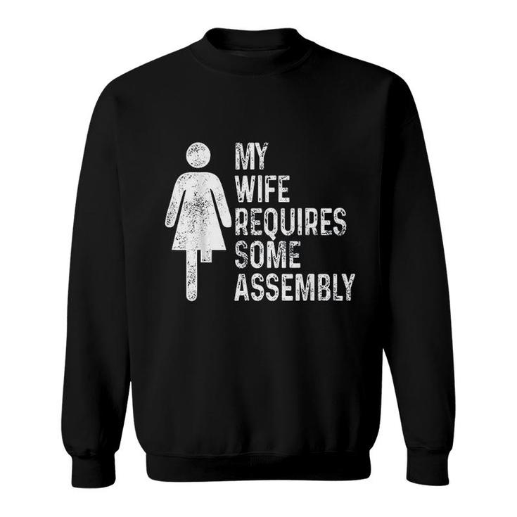 Amputee Humor Wife Assembly Leg Arm Funny Recovery Gifts Sweatshirt