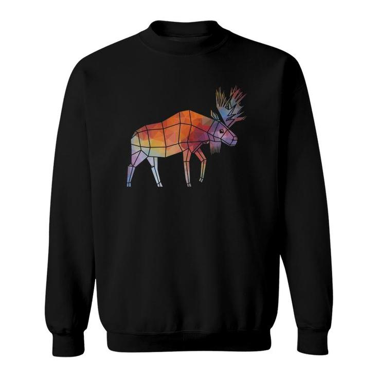 Animal World Moose Lover Wildlife Cute Gift Sweatshirt