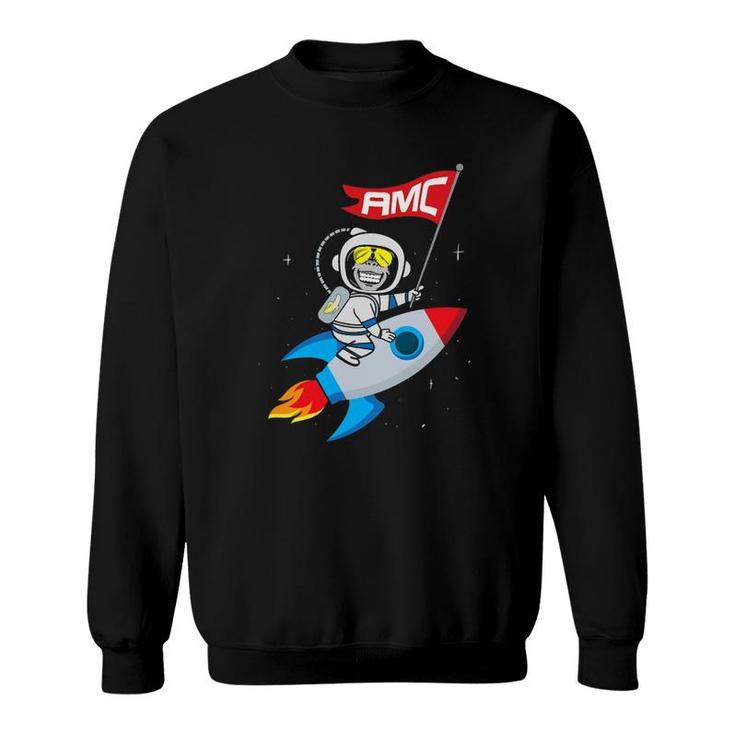 Apes To The Moon $Amc Short Squeeze Sweatshirt