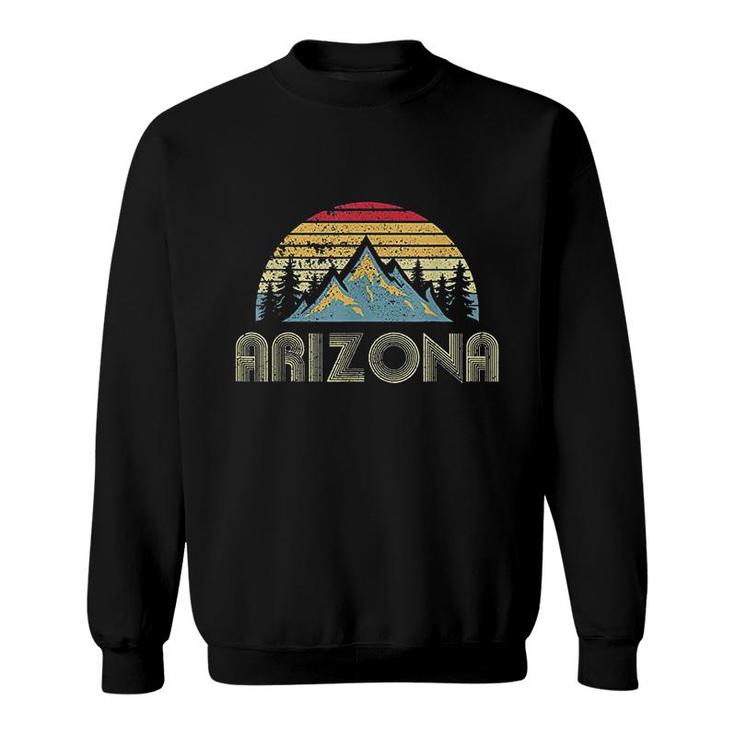 Arizona Retro Vintage Mountains Nature Hiking  Sweatshirt