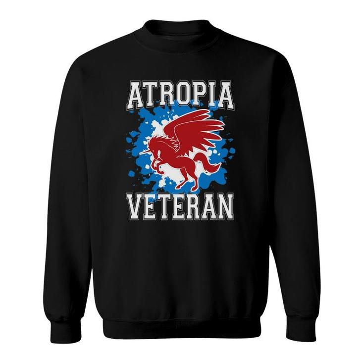 Atropia Veteran  4Th Of July Unicorn  Dd 214 Ver2 Sweatshirt