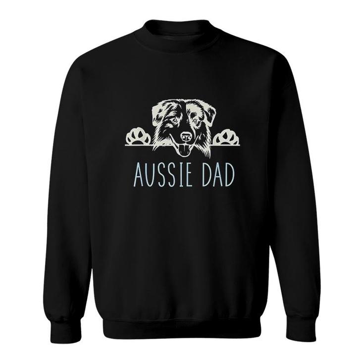 Aussie Dad With Australian Shepherd Sweatshirt