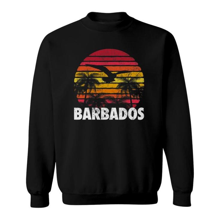 Barbados Vintage Retro Sunset 70'S 80'S Style Men Women Gift Sweatshirt