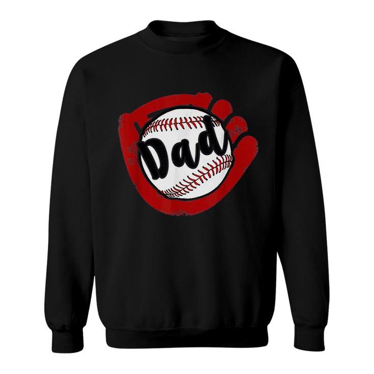 Baseball Dad For Baseball Softball Mom Sweatshirt